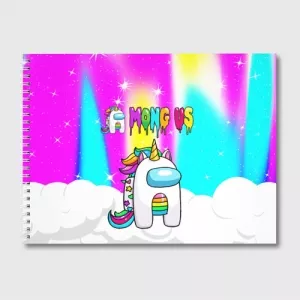 Buy rainbow sketch album unicorn among us - product collection