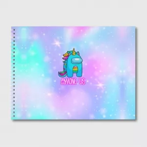 Buy among us sketch album rainbow unicorn - product collection