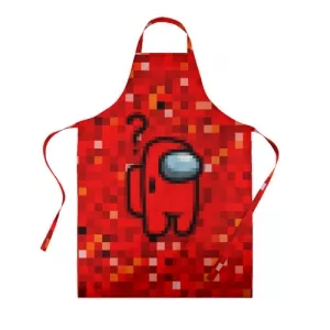Buy red pixel apron among us 8bit - product collection