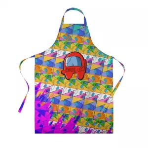 Buy apron among us pattern colored - product collection
