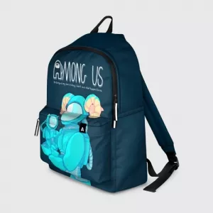 Buy cyan backpack among us spaceman art - product collection