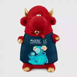 Cyan Plush bull Among Us Spaceman Art Idolstore - Merchandise and Collectibles Merchandise, Toys and Collectibles 2