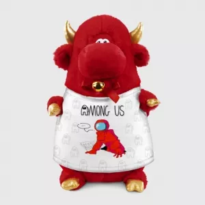 Buy red crewmate plush bull among us - product collection