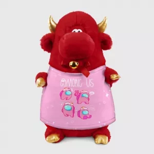 Pink Plush bull Among Us Egg Head Idolstore - Merchandise and Collectibles Merchandise, Toys and Collectibles 2