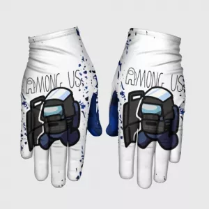 Gloves Swat Among Us White blue Idolstore - Merchandise and Collectibles Merchandise, Toys and Collectibles 2