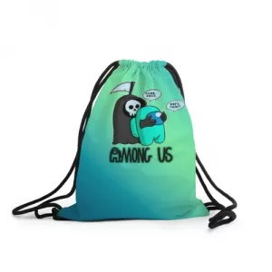 Buy sack backpack among us death behind cyan - product collection