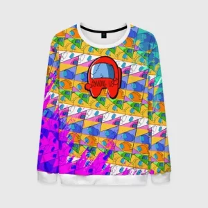 Men’s sweatshirt Among Us Pattern Colored Idolstore - Merchandise and Collectibles Merchandise, Toys and Collectibles 2
