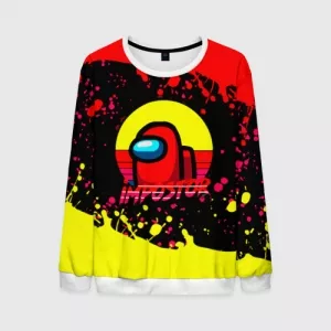Men’s sweatshirt Among Us Impostor Red Yellow Idolstore - Merchandise and Collectibles Merchandise, Toys and Collectibles 2