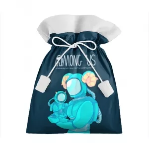 Cyan Gift bag Among Us Spaceman Art Idolstore - Merchandise and Collectibles Merchandise, Toys and Collectibles 2