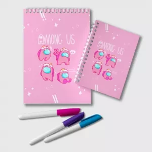 Buy pink notepad among us egg head - product collection