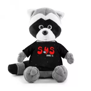 Buy plush raccoon among us sus red imposter black - product collection