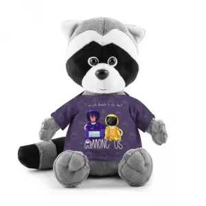 Buy plush raccoon mates among us purple - product collection
