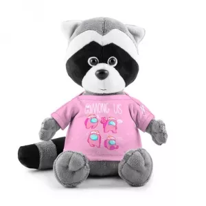 Pink Plush raccoon Among Us Egg Head Idolstore - Merchandise and Collectibles Merchandise, Toys and Collectibles 2
