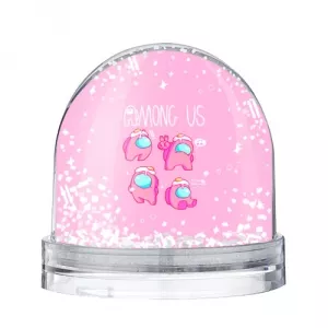 Buy pink snow globe among us egg head - product collection