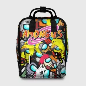 Women’s backpack Naruto X Among us Crossover Idolstore - Merchandise and Collectibles Merchandise, Toys and Collectibles 2