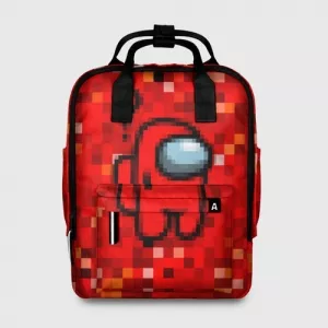 Red pixel Women’s backpack Among Us 8bit Idolstore - Merchandise and Collectibles Merchandise, Toys and Collectibles 2