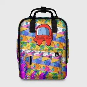 Women’s backpack Among Us Pattern Colored Idolstore - Merchandise and Collectibles Merchandise, Toys and Collectibles 2