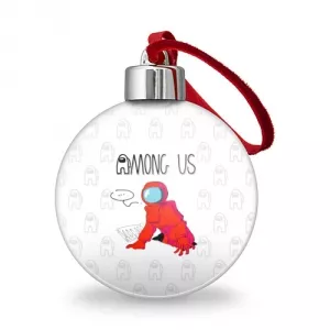 Buy red crewmate christmas tree ball among us - product collection