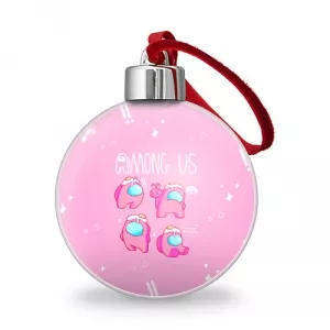 Buy pink christmas tree ball among us egg head - product collection