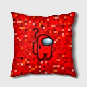 Buy red pixel cushion among us 8bit pillow - product collection