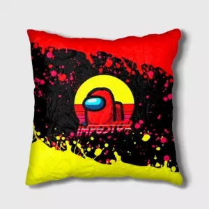 Buy cushion among us impostor red yellow pillow - product collection