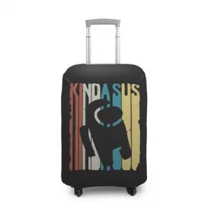 Buy suitcase cover kinda sus among us black - product collection