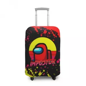 Buy suitcase cover among us impostor red yellow - product collection