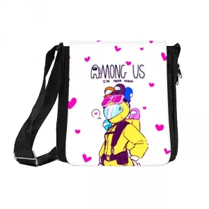 Buy mom now shoulder bag among us white heart emoji - product collection