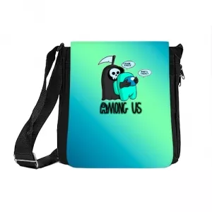 Buy shoulder bag among us death behind cyan - product collection