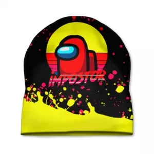 Buy cap among us impostor red yellow - product collection