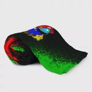 Plaid throw Among Us Mario Luigi Idolstore - Merchandise and Collectibles Merchandise, Toys and Collectibles 2