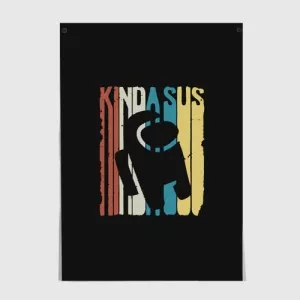 Poster Kinda Sus Among us Black Size A3 297 mm x 420 mm Idolstore - Merchandise and Collectibles Merchandise, Toys and Collectibles 2