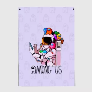 Spaceman Poster Among Us Crewmates Size A3 297 mm x 420 mm Idolstore - Merchandise and Collectibles Merchandise, Toys and Collectibles 2