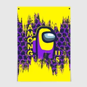 Purple Poster Among us Yellow Size A3 297 mm x 420 mm Idolstore - Merchandise and Collectibles Merchandise, Toys and Collectibles 2