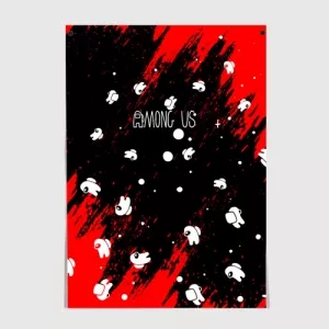 Buy poster among us blood black size a3 297 mm x 420 mm - product collection