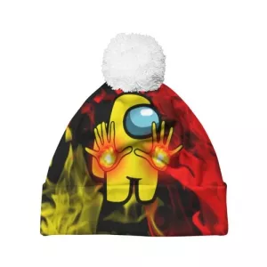 Buy fire mage pom pom beanie among us flames - product collection