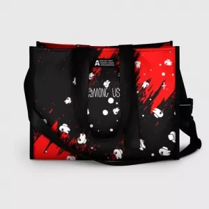 Buy shopping bag among us blood black - product collection