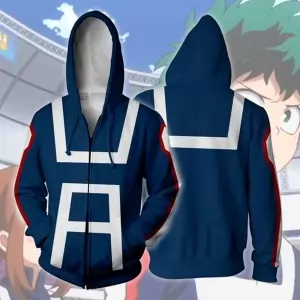 Buy harajuku cartoon hoodies men fashion casual anime men hoodie cosplay costume streetwear sweatshirt zipper top jacket - product collection